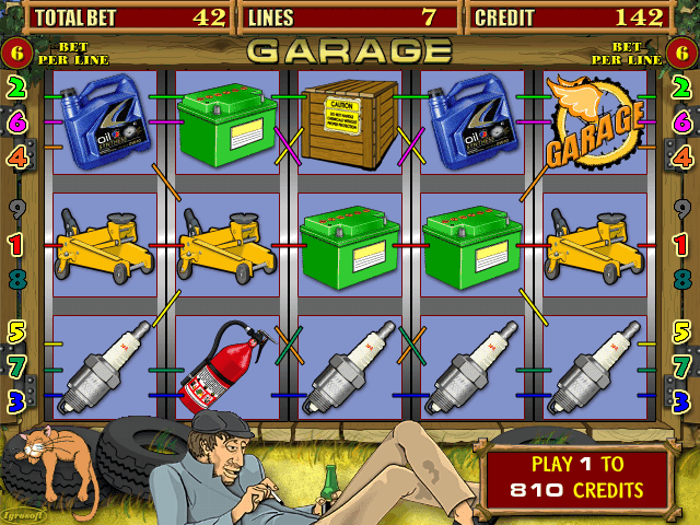 Temática mecánica slot Garage jugar
